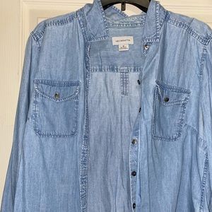 Denim button down shirt